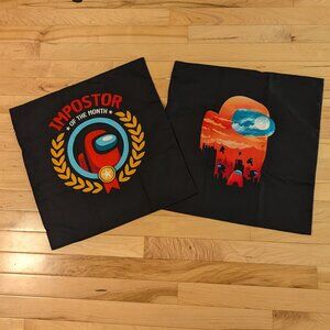 Imposter Wrenho A-mong us Theme Pillowcases Set of Two NWT